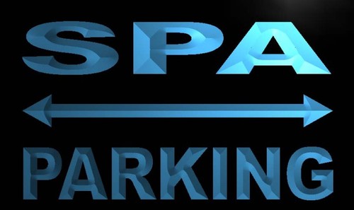 SPA Parking Neon Light Sign